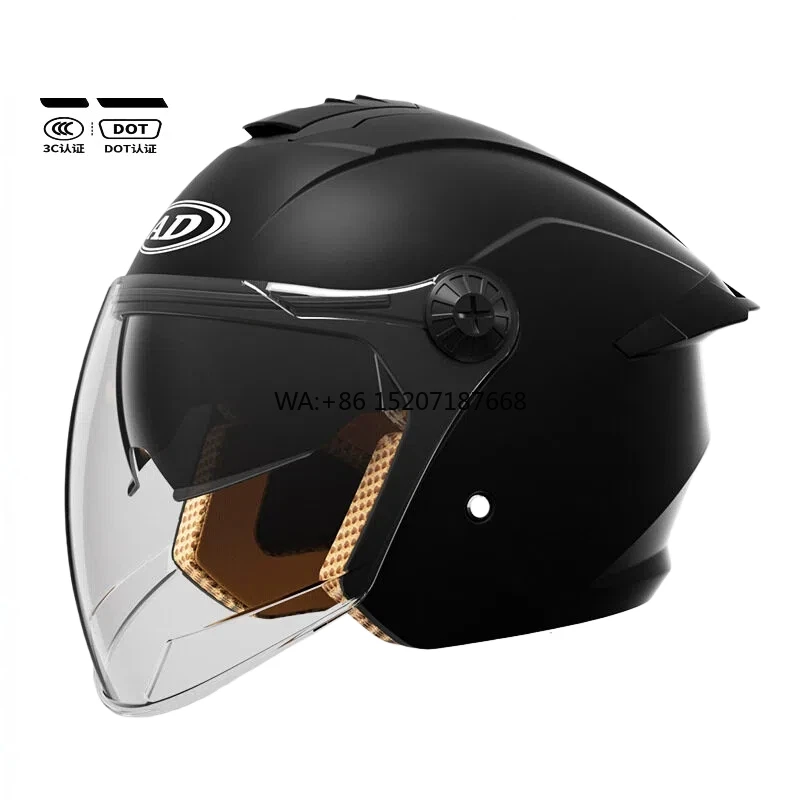 

Унисекс для взрослых, двойной спортивный ретро, сертифицированный DOT для безопасности езды на моторе, высокая воздухопроницаемость, классический ретро-стиль s