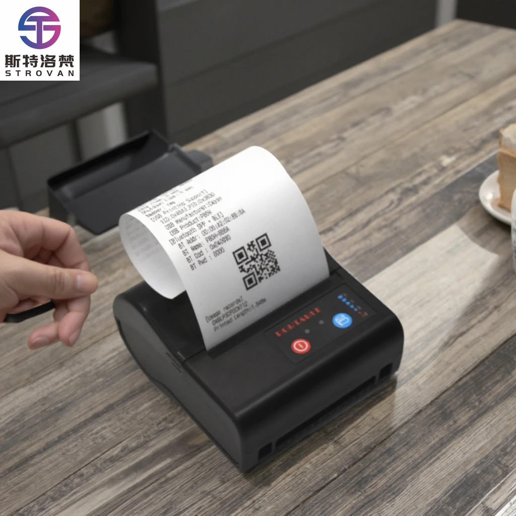

3 Inch Portable MIni Thermal Receipt Printer Bluetooth 80mm Small Label Printing Machine for Android IOS Cell Phone