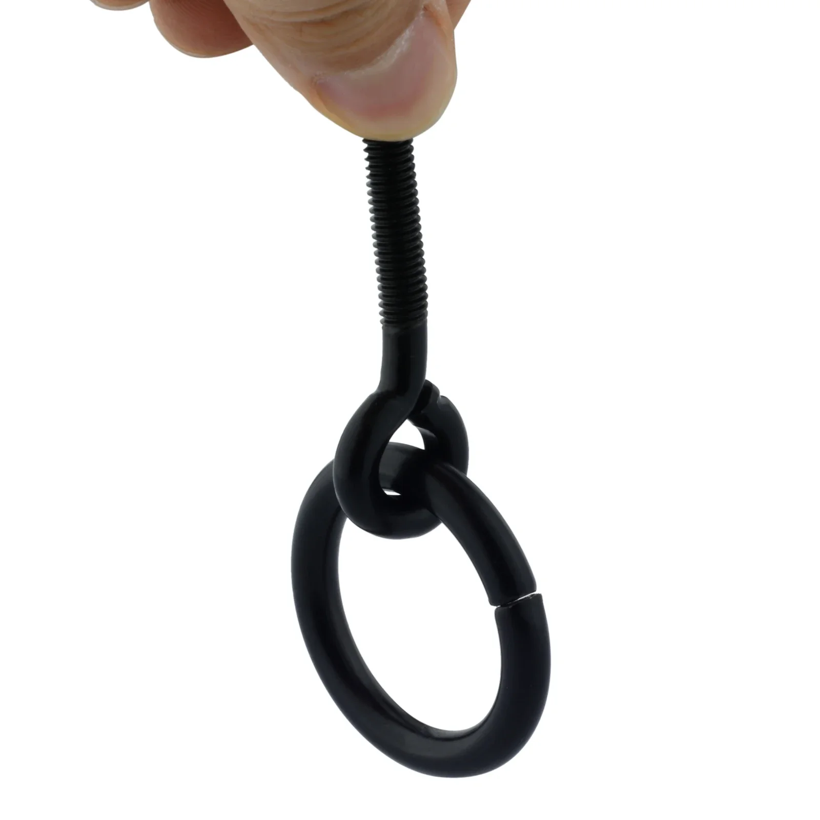 1Pc Black Ring Handles Pulls Self-Tapping Screws Knobs for Jewelry Box Drawer Dresser Cupboard Kitchen Cabinet Closet Wardrobe