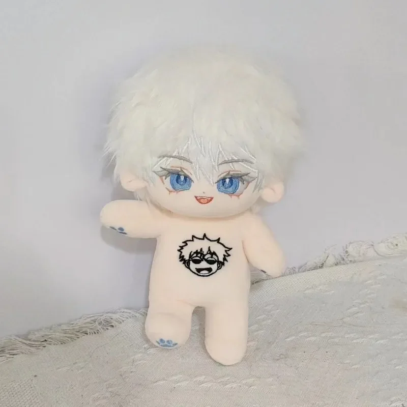Anime Jujutsu Kaisen Satoru Gojo 20cm Nude Body Plush Doll Toys Soft Stuffed Plushie