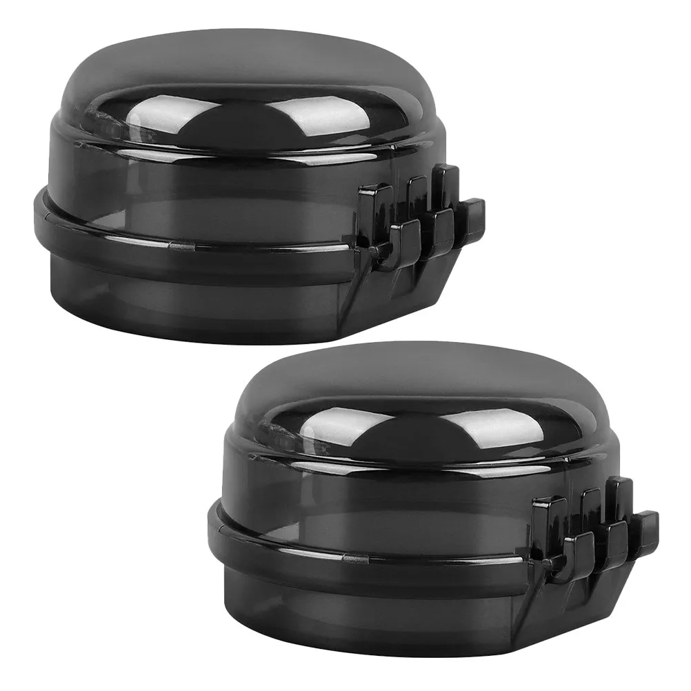 

2Pcs Stove Knob Safety Covers Gas Knob Childproof Locks Universal Fit Easy Install Transparent Plastic for Home Kitchen Gas