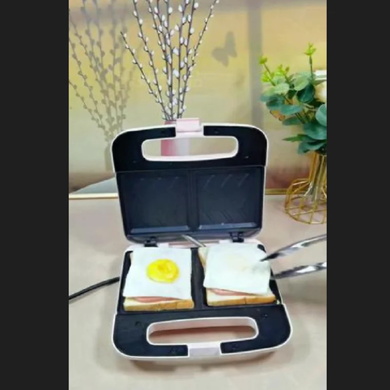 

220 В mollyestelle двойная пластина для приготовления сэндвичей и завтрака, многофункциональная вафельница, компактный тостер для хлеба для дома FD