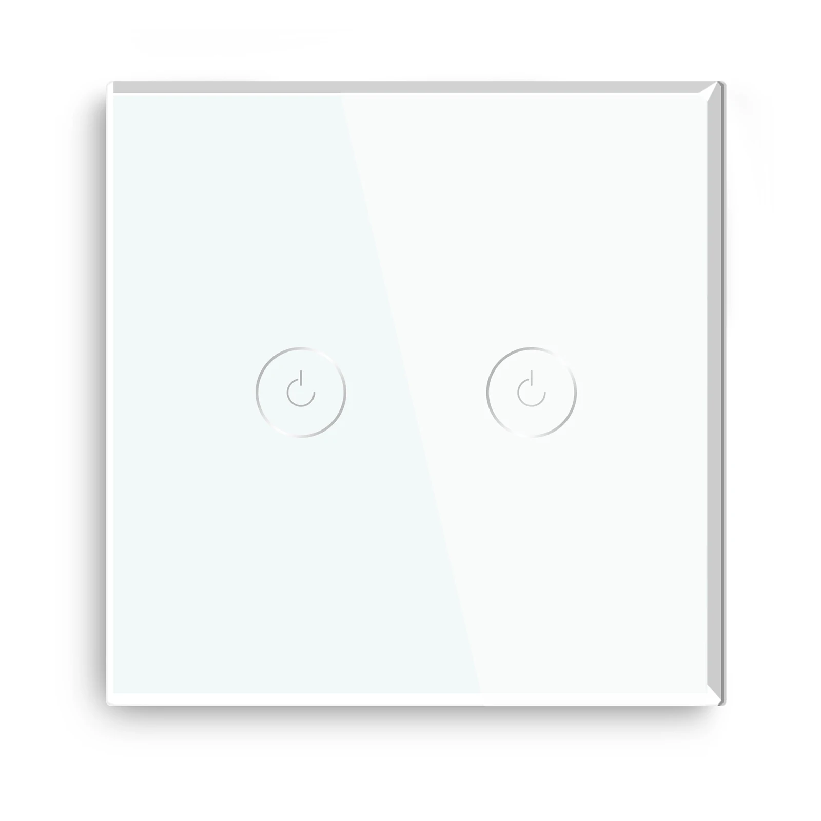 BSEED WIFI Licht Schalter Smart Tuya Wand Schalter 1/2/3Gang APP Multi-Control Treppen Schalter mit Neutral Blau Hintergrundbeleuchtung Glas