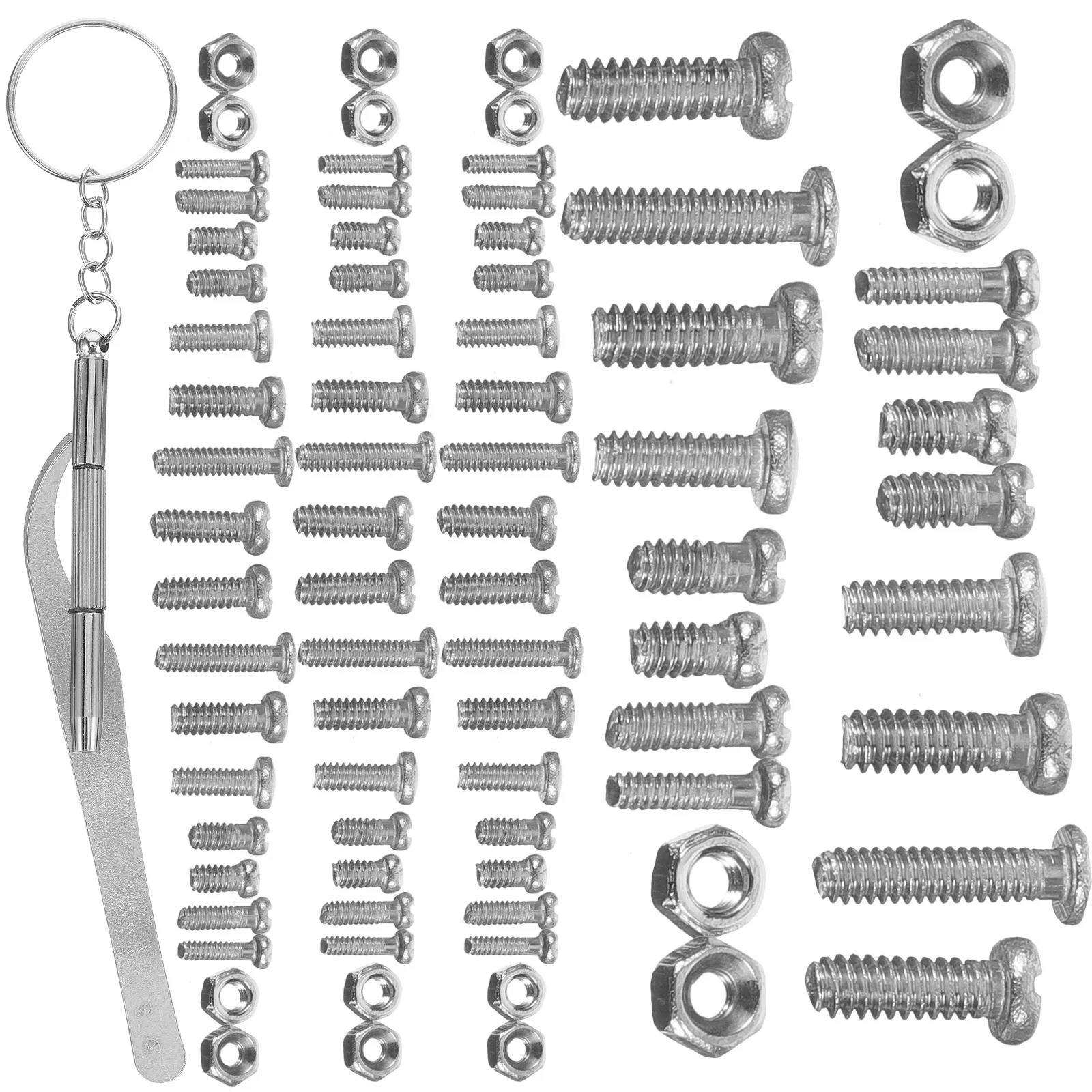 

1Set Eye Glass Repair Kit Stainless Steel Tiny Screws Abundant Replacement Parts for Eyewear Watch Repair with Screwdriver