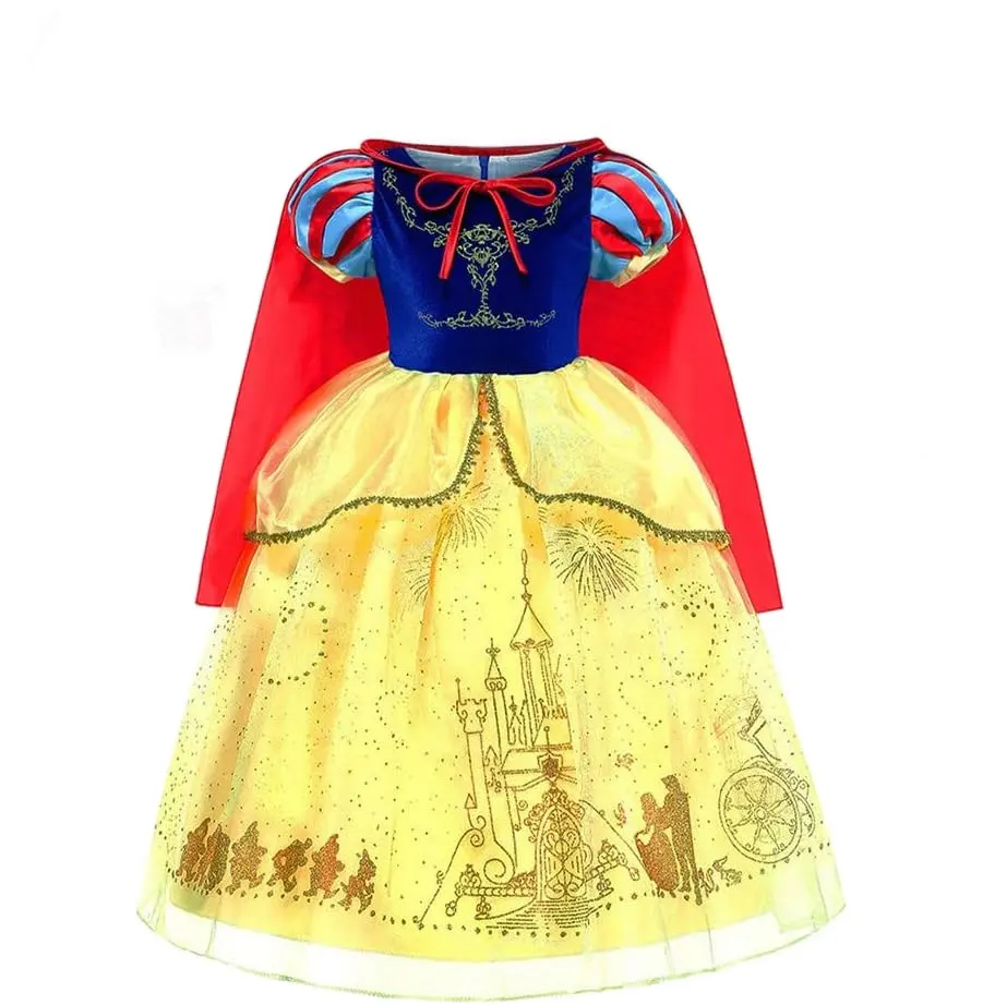 Beautiful and Cheap Princess Dress for Girls Birthday Party Kids Costume Moano Cosplay Halloween Gown