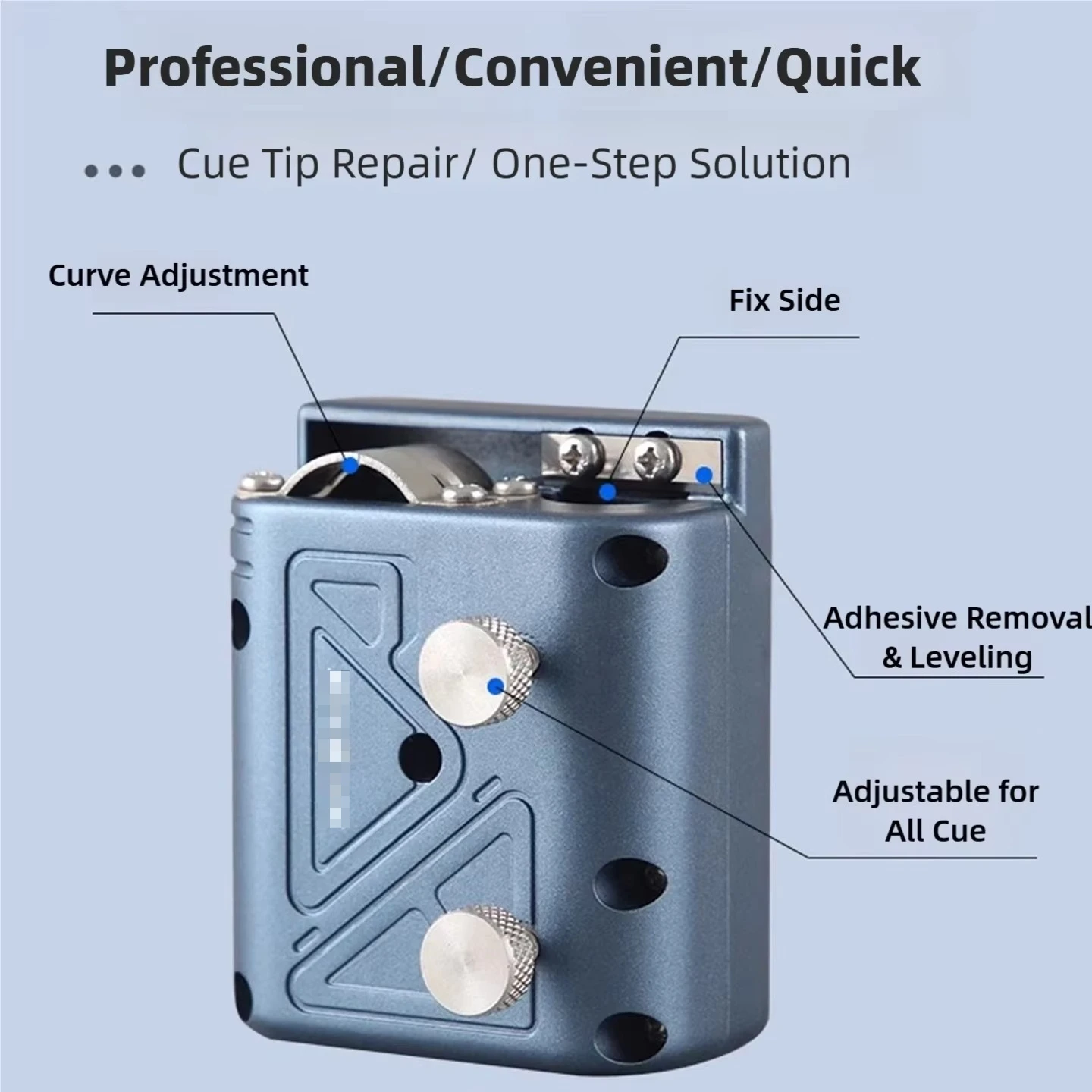 Advanced Billiards Club Head Repair Tool, Suitable For 8.5-14mm Tips
