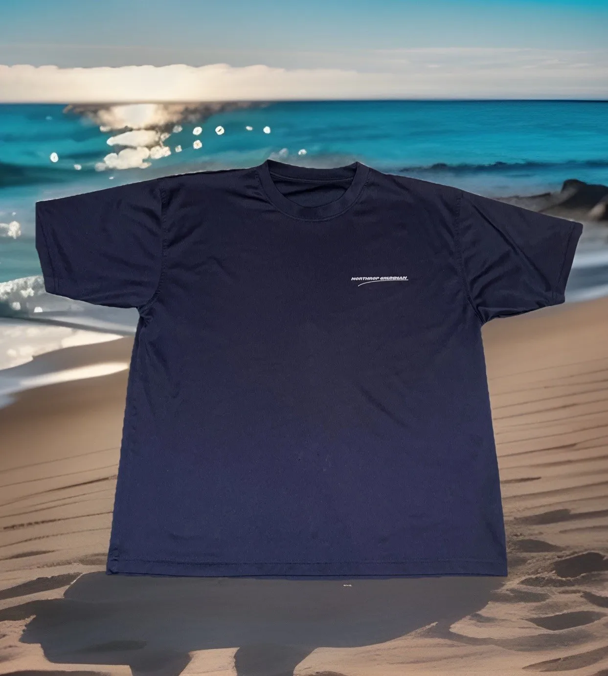 Northrop Grumman Employee Issued Athletic Shirt Adult XL Blue Space Systems New