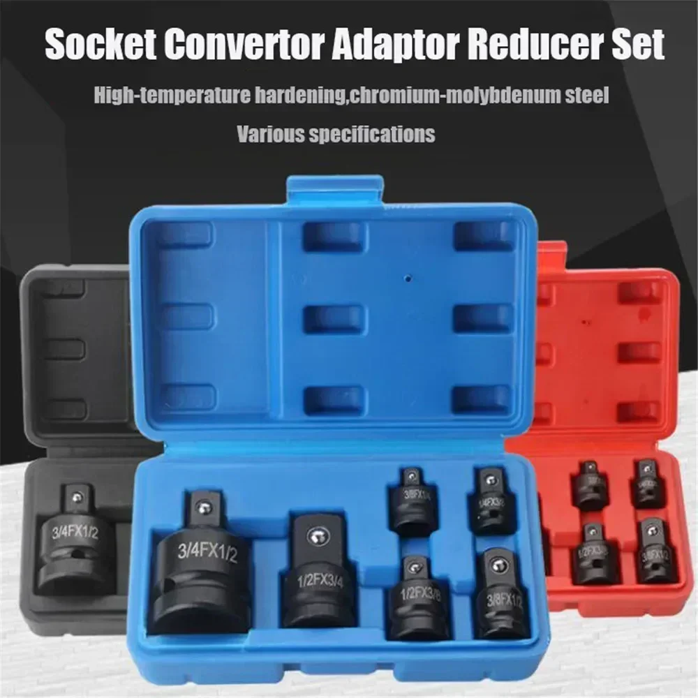 

1/2 To 3/8 3/8 To 1/4 3/4 To 1/2 Impact Socket Adaptor Socket Convertor Adaptor Reducer Set for Car Bicycle Garage Repair Tool