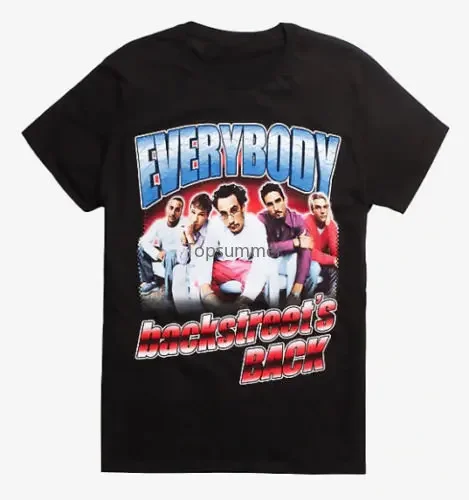 

Backstreet Boys Everybody Backstreet'S Back T-Shirt New Authentic O-Neck Fashion Casual High Quality Print T Shirt