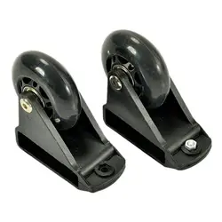 2Pcs Ladder Leveling Casters Convenient Heavy Duty 330 lbs Capacity Portable Ladder Caster Extension for Workbench Shelves