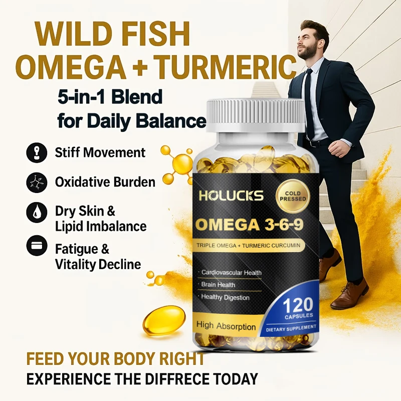 Buy 1 Get 1 Free! Omega 3-6-9 Supplement, Supports Heart & Brain Health, Skin Vitality, Immune Function & Daily Body Balance - view 5