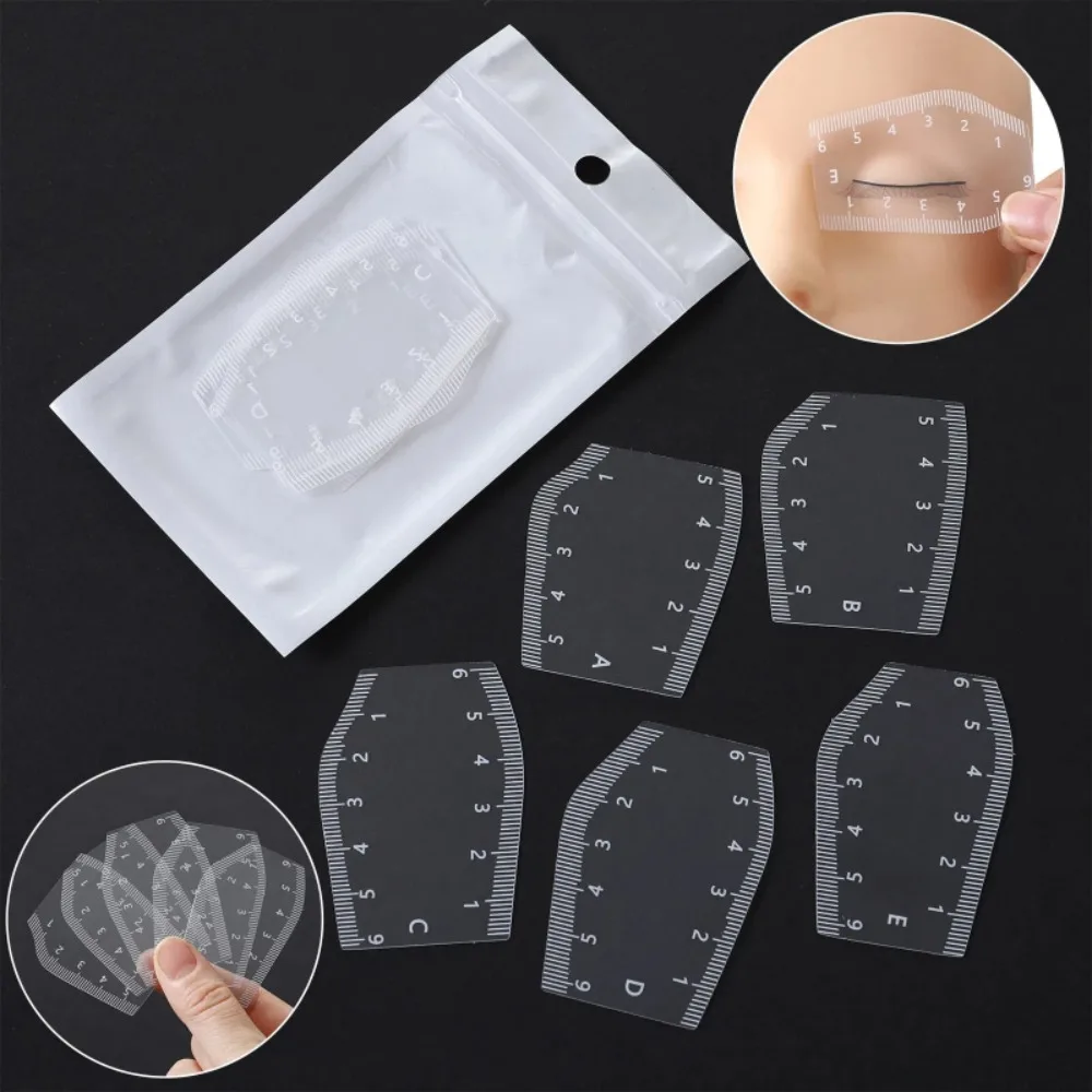 

5 шт., линейка для позиционирования бровей, инструмент для татуировки, макияжа для начинающих, быстрый дизайн бровей, вспомогательная линейка для бровей, аксессуары для татуировки