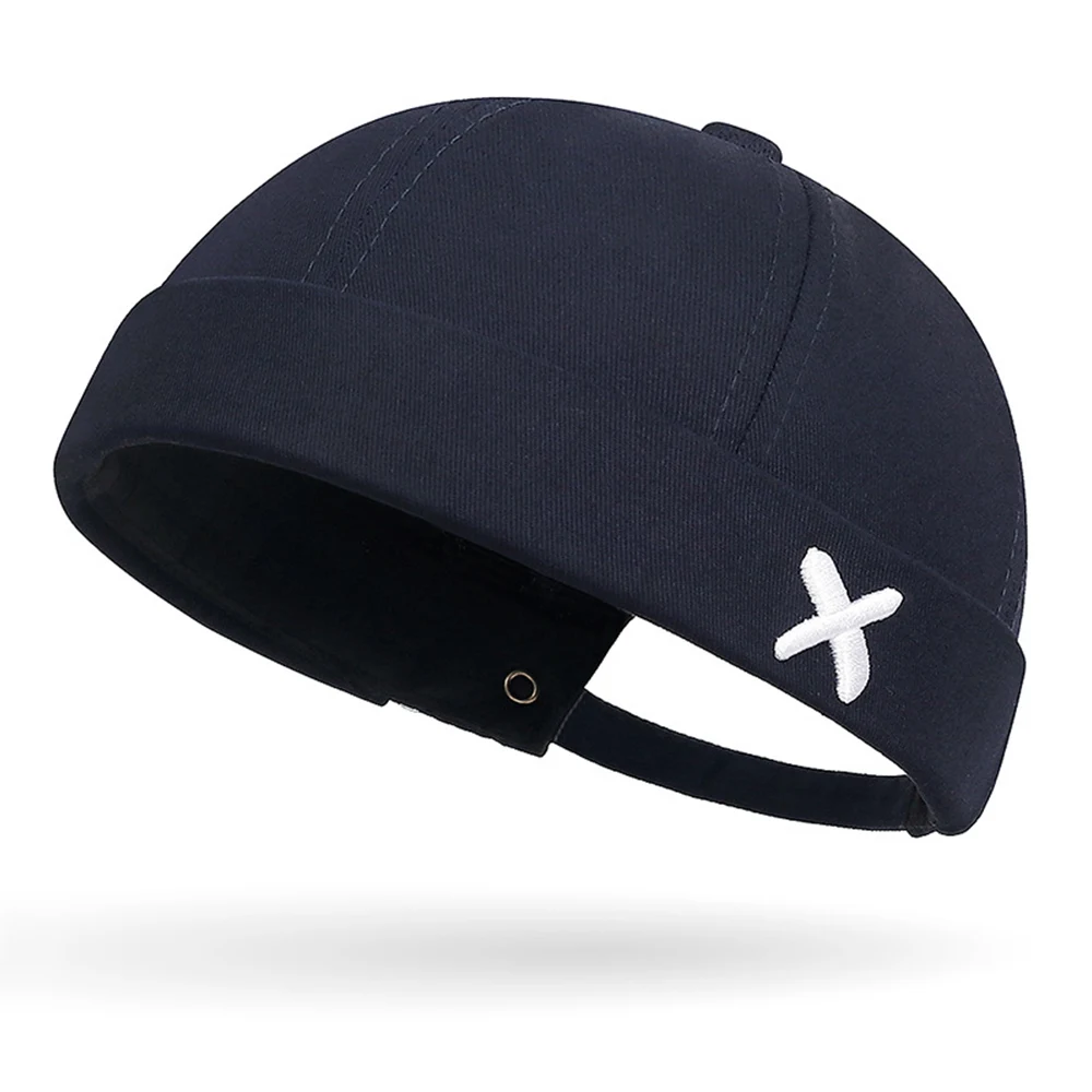 ChimYupMED-Bonnet docker sans bord réglable, bonnets unisexes, chapeaux hip hop, casquette vintage breton, document solide