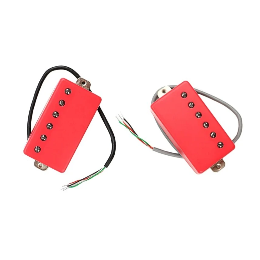 

Vintage Tone Alnico Humbucker for LP Guitar, Black & Red Double Coil Pickup Replacement