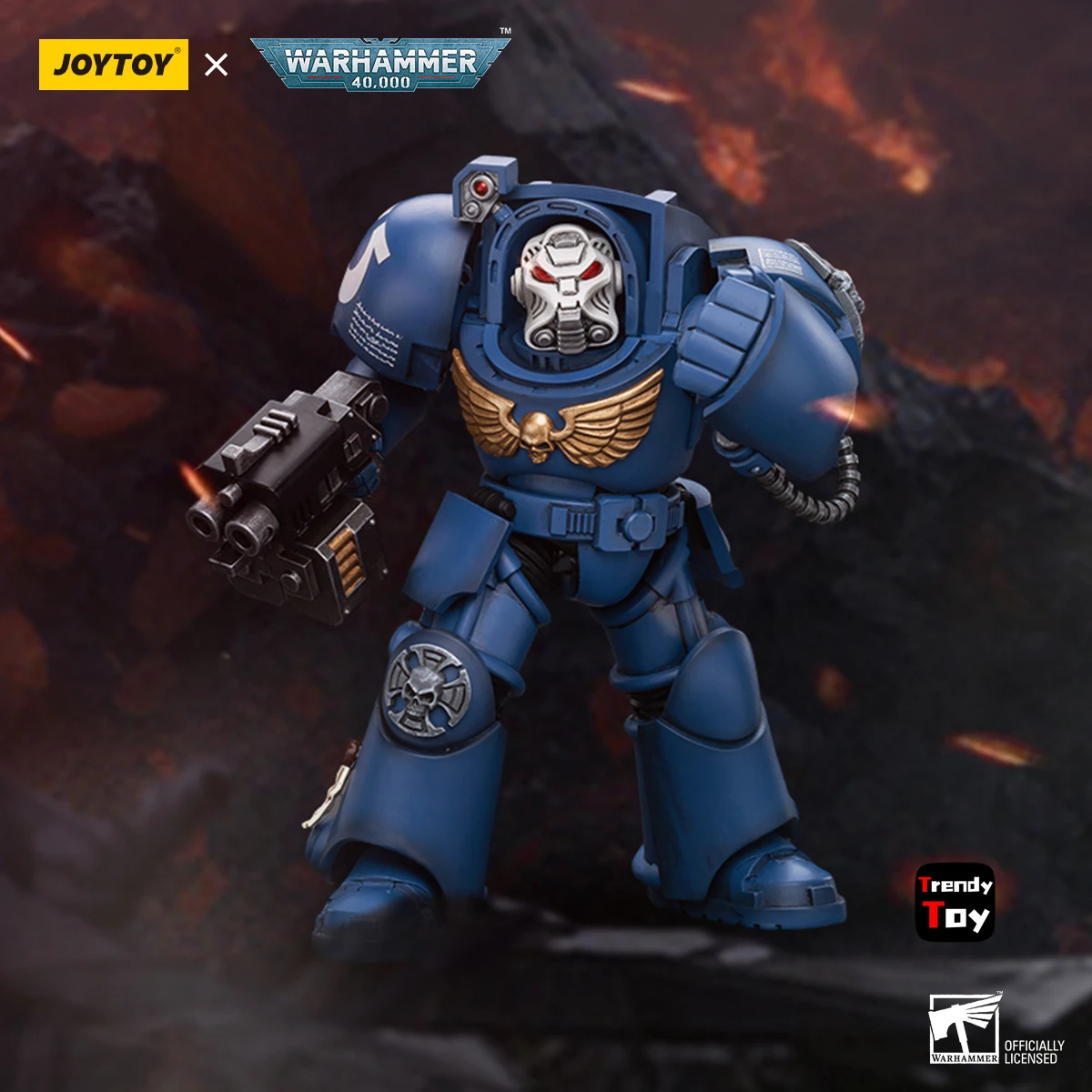 【Na stanie】JOYTOY Warhammer 40K Ultramarines Terminator Squad 3 SZT. Figurki Akcji 1/18