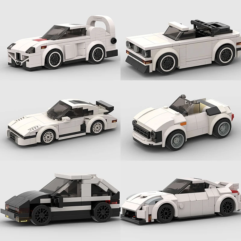 

2024 New MOC Speed Champions Racing Car City Sports Model Building Blocks DIY Bricks Classic Rally Super Racers Vehicles f1 Toy