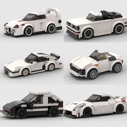 2024 neue Moc Speed Champions Rennwagen Stadt Sport Modell Bausteine DIY Ziegel klassische Rallye Super Racer Fahrzeuge F1 Spielzeug