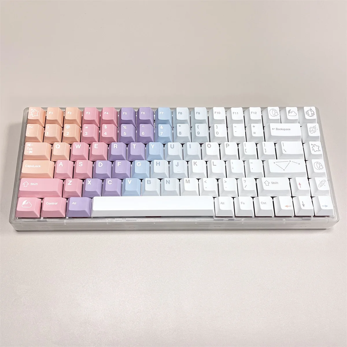 144 Keys GMK Dreams Gradient Keycaps Cherry Profile PBT Dye Sublimation Mechanical Keyboard Keycap For MX Switch 61/64/68/75/84