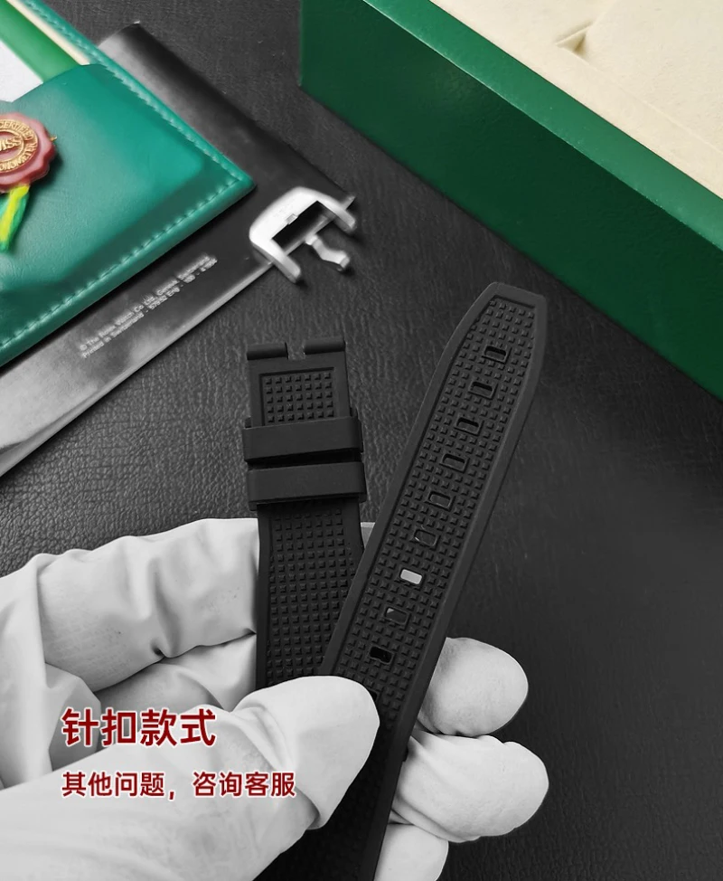 FUYIJIA personalizado t-iss-ot T137 correas de reloj originales 27MM convexo 12MM correa de goma impermeable pulsera con hebilla de acero inoxidable