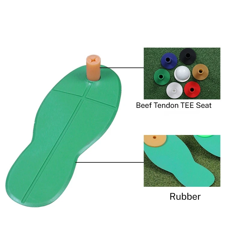 حصيرة ضرب الجولف المطاطية الصغيرة ممارسة وتر الثور المحملة لا يطير دائم الرياضة في الهواء الطلق تدريب الغولف حصيرة مساعدة للمكتب الداخلي #5