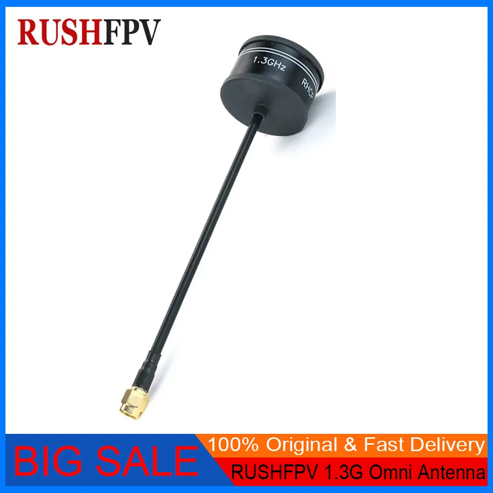 RUSHFPV 1.3G 1.9dBi RHCP SMA High Gain Circular เสาอากาศ Omni สําหรับ FPV Long Range Drone DIY & RC อุปกรณ์เสริม