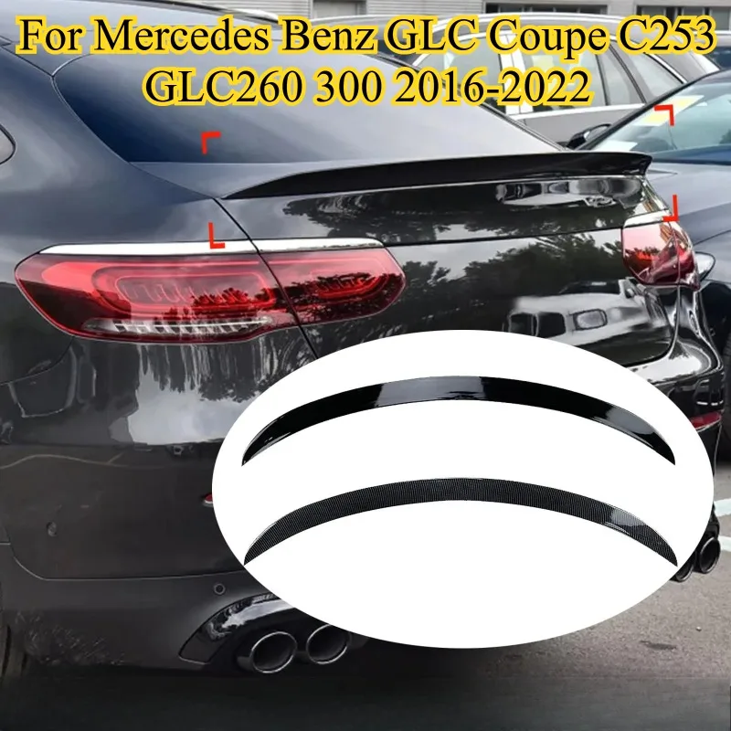 

For Mercedes Benz GLC Coupe C253 GLC260 300 2016 2017 2018 2019 2020 2021 2022 Rear Wing Spoiler Splitter Lip High Quality ABS