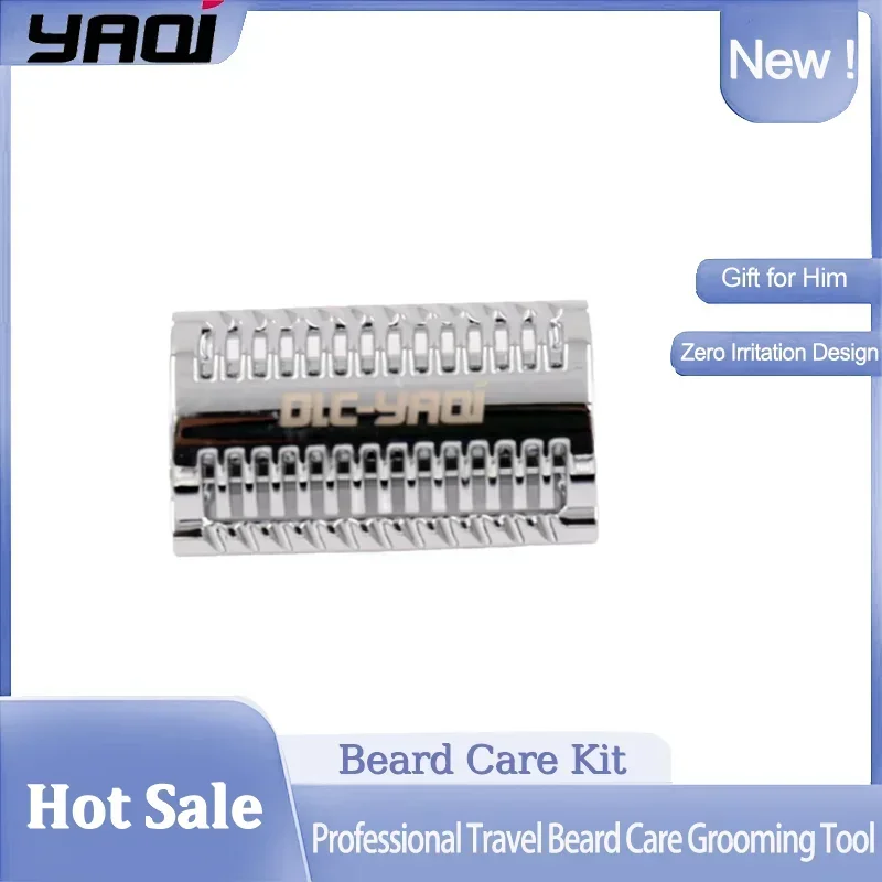 رأس ماكينة الحلاقة YAQI Beast Hybrid سهلة التدفق عدوانية للحلاقة الرطبة الخبرة - أداة العناية باللحية أثناء السفر للاستخدام المنزلي/العطلة