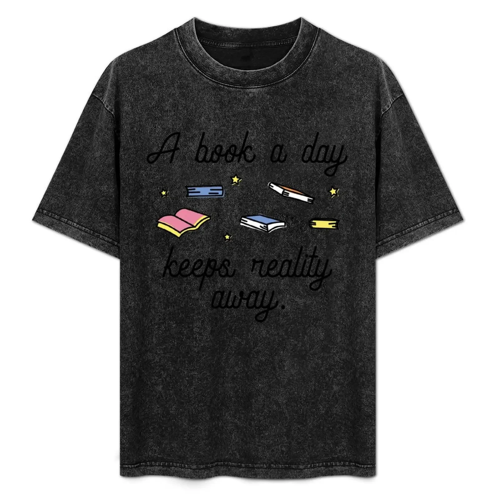 

A Book A Day T-Shirt Sports Casual Short Sleeve Cotton Tee