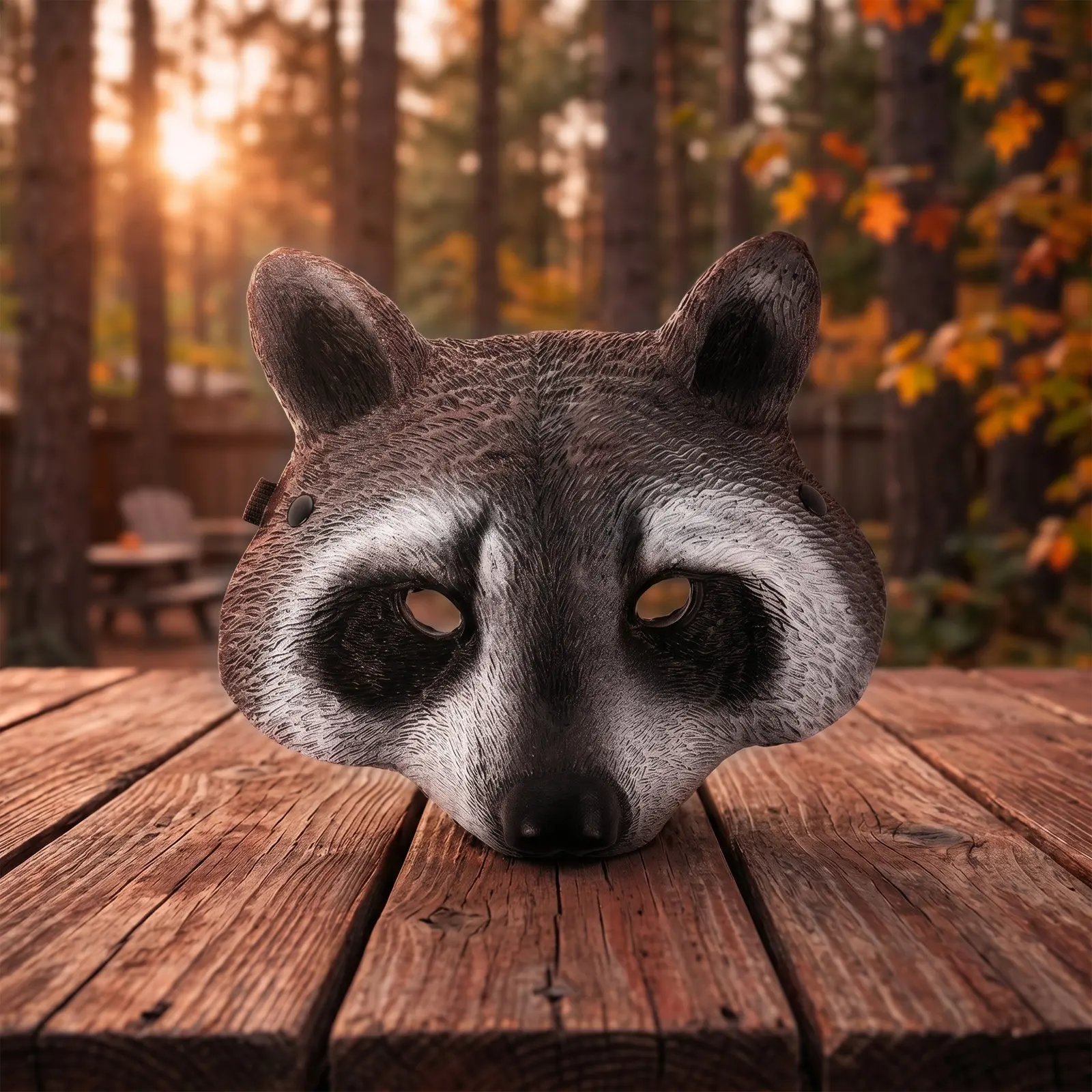 Halloween Realistic Full Face Raccoon Mask Adult Animal Costume Party Cosplay Spooky Masquerade Mask Funny Party Masks