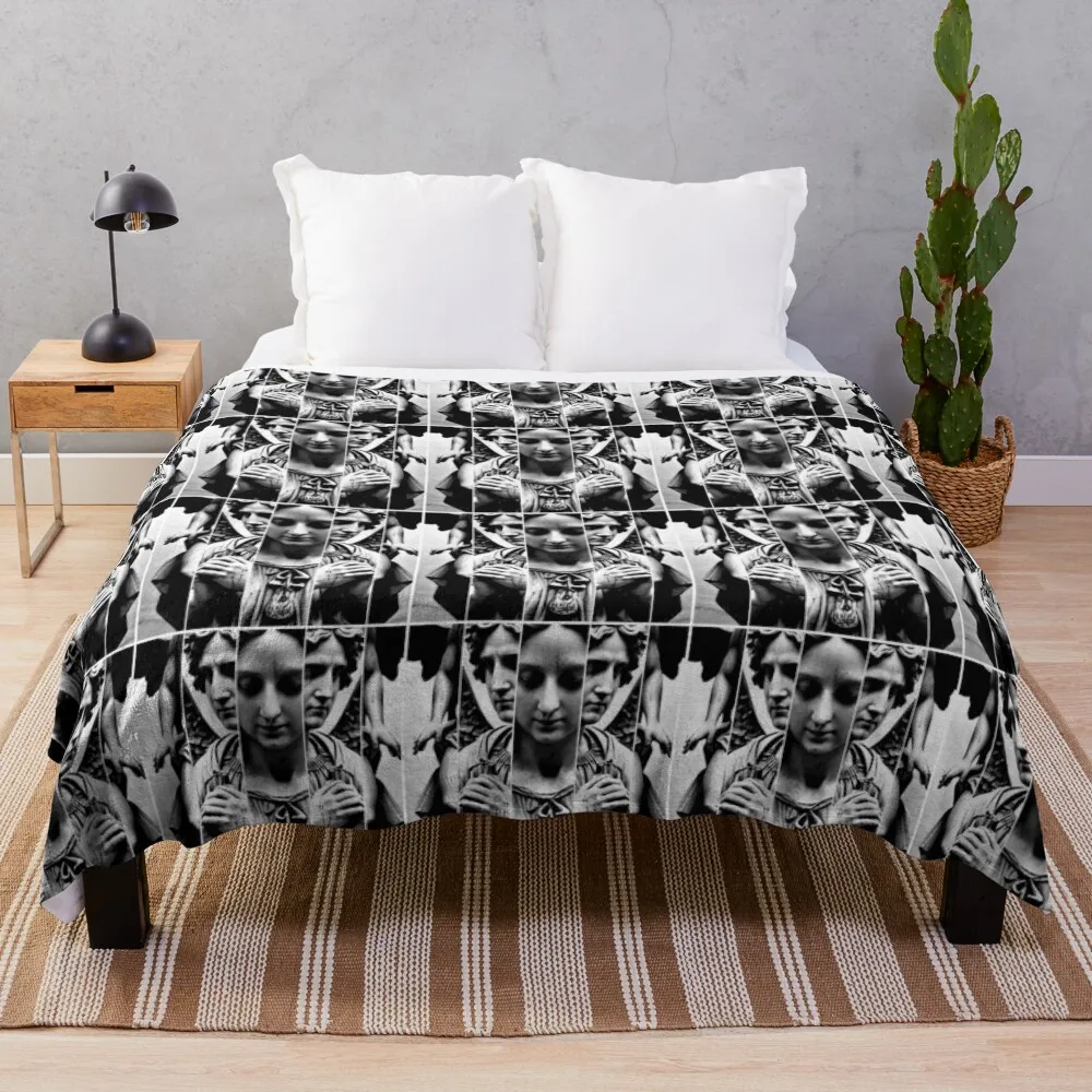 ANGELS AND DEMONS, HEAVEN AND HELL by MATJA? BOROVNI?AR ????????????DELLAMORTE Throw Blanket Soft Big Decorative Sofas Blankets