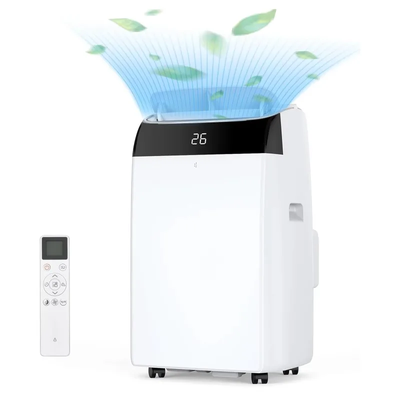 3 in 1 Portable Air Conditioner with Remote Control 10000 Btus/H 2.6 kW 30L/Day Dehumidification 2 Speed Fan, Cooling, 24H Timer