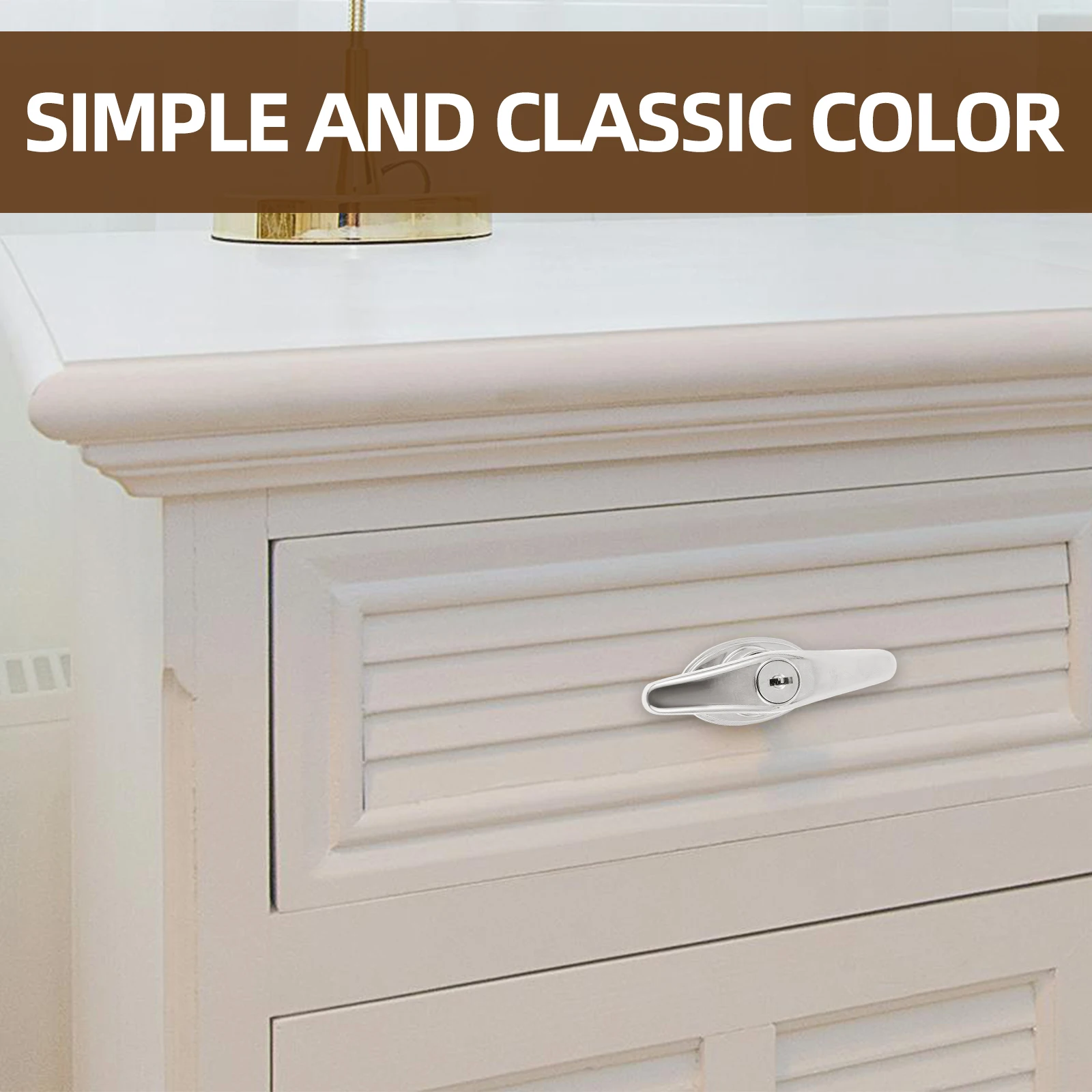 

T Handle Lock 38MM Zinc Alloy Cabinet Door Drawer File Mailbox Tool Box Security Locks with Keys Replacement Hardware