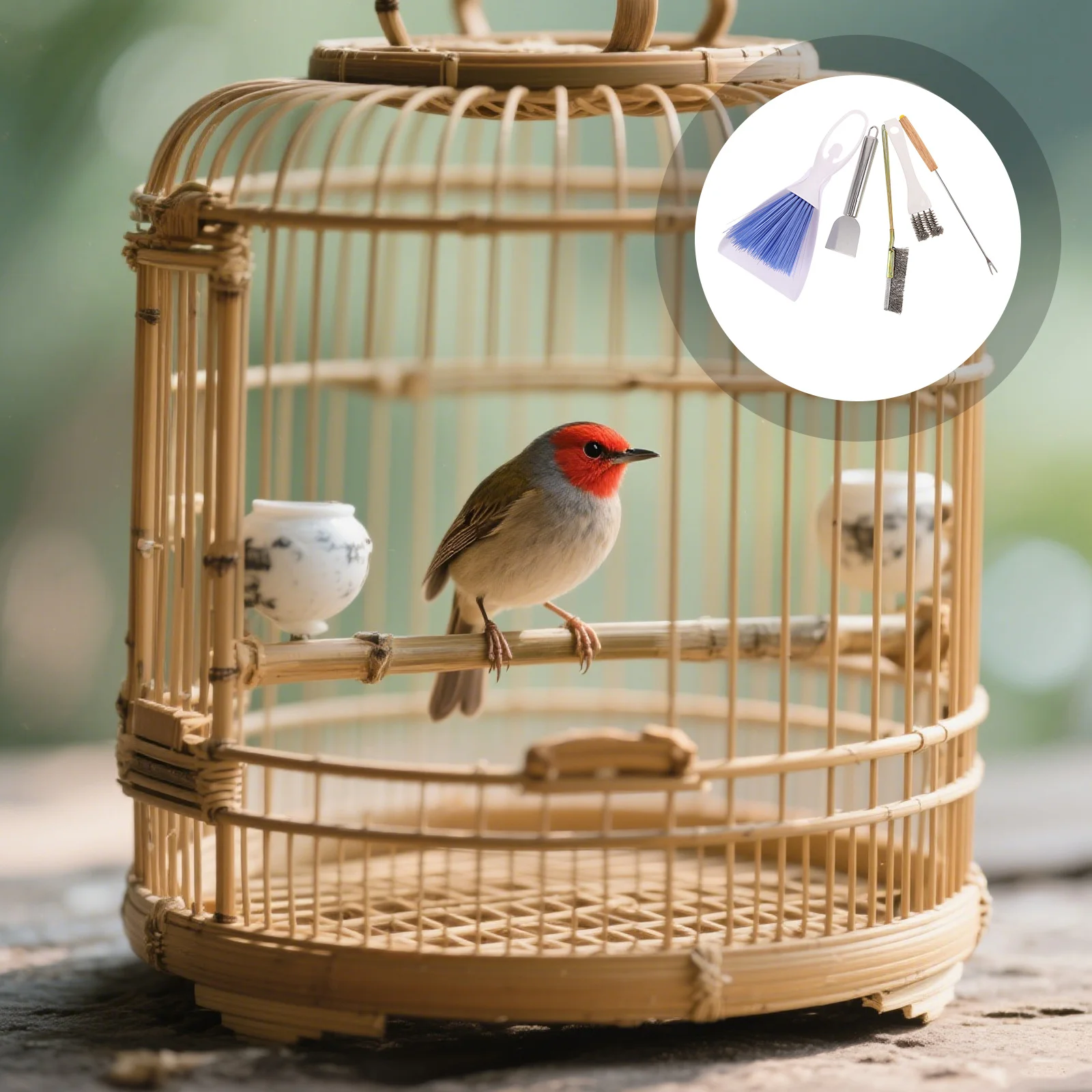 

1 Set Bird Cleaner Tool Reusable Small Pet Cage Cleaning Tools For Parakeets Cockatiels Budgies Bird Poop Remover Droppings