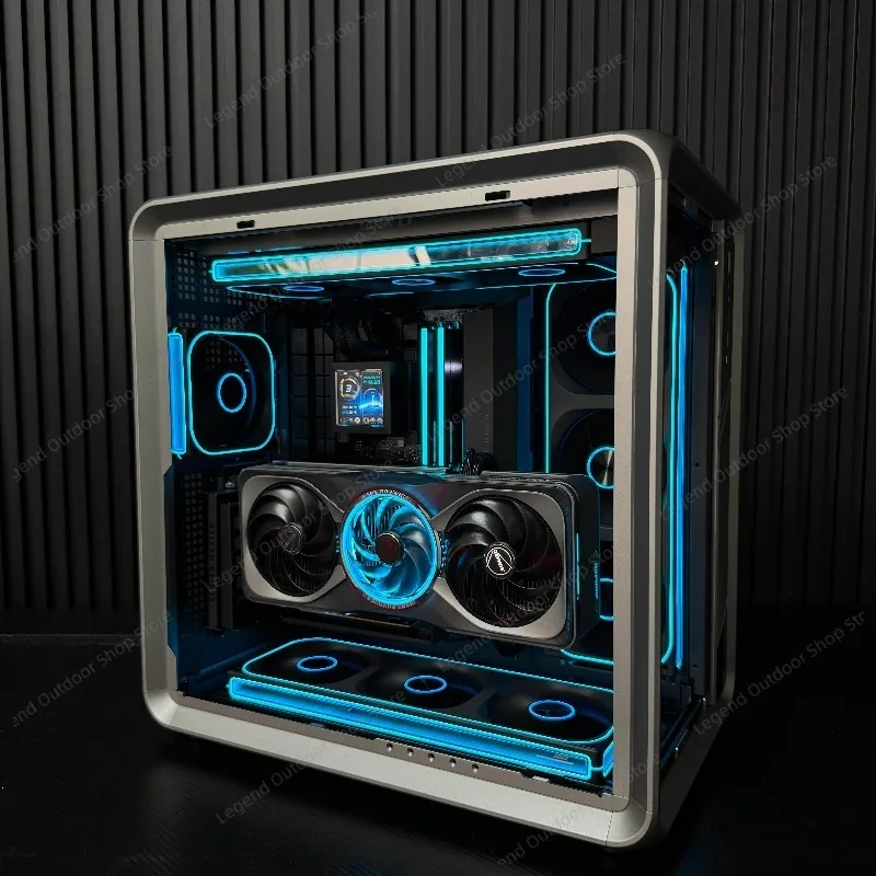Transparent DIY Assembled Gaming Desktop PC 5060T With PSU Custom Design For Office E-Sports Live Streaming Workstation