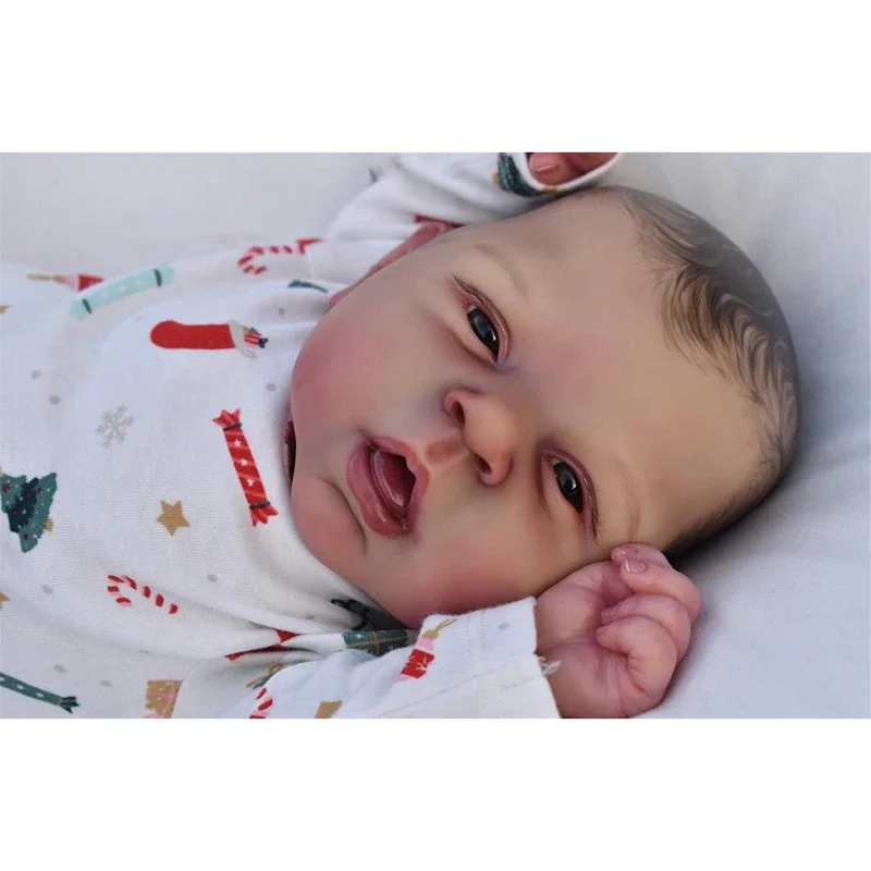 48cm Estella Already Painted Newborn Baby Reborn Doll Hand Paint with Genesis High Quality 3D Skin Tone