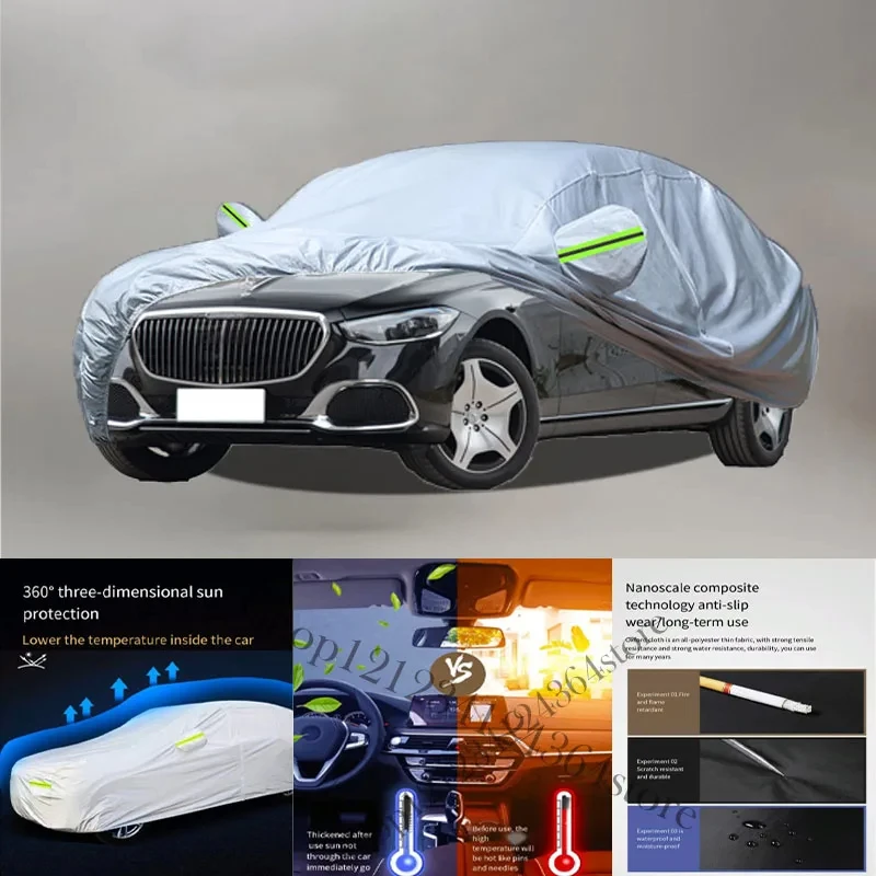 For  Maybach-S-Class Auto Anti snow Anti dust Anti-uv Anti peeling paint And Anti Rainwater 210t car cover Car cover protection