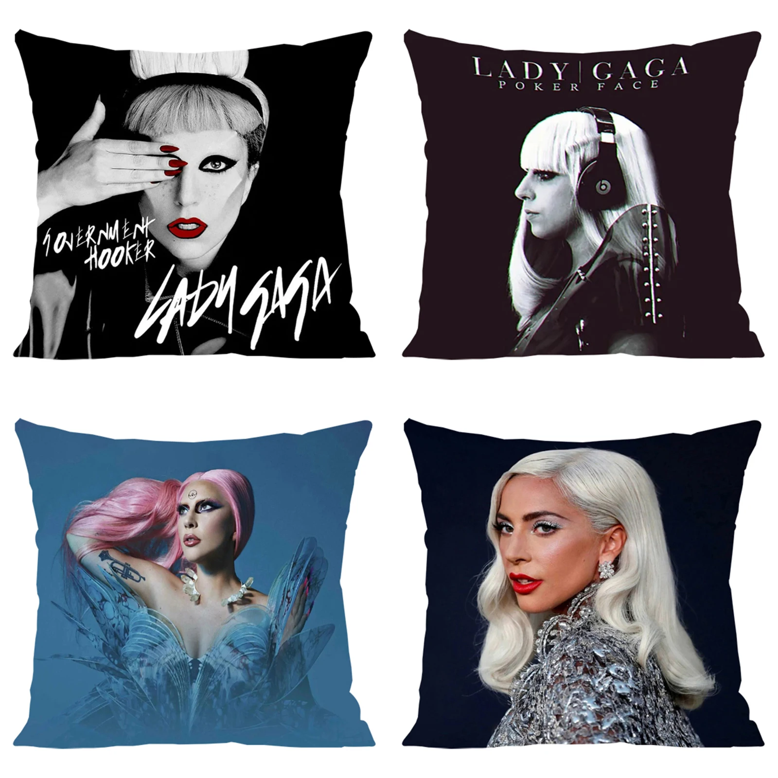 

Cushion Cover 45*45 L-Lady Gaga Fan Gifts Decorative Pillowcases Home Decoration Cushions for Decorative Sofa Pillowcase 40x40