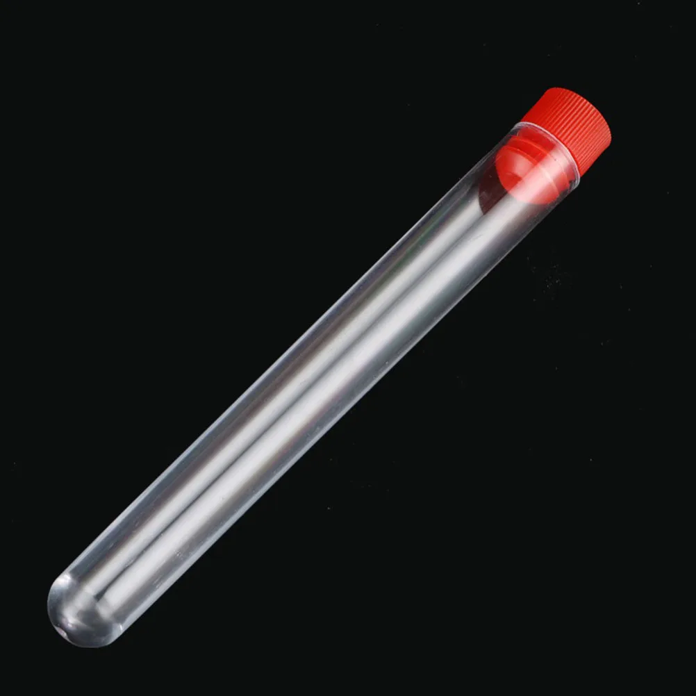 

51 Pcs Tubes with Lid Science Experiment Test Rack Plastic Chemistry Equipment