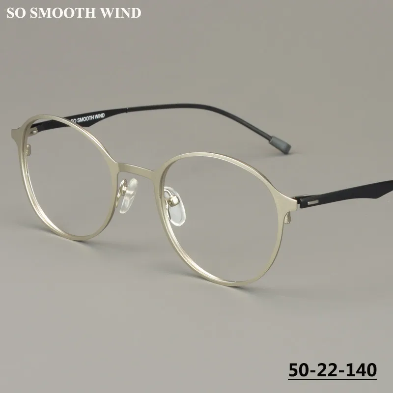 

Vintage Round Glasses Frame Trendy Designer Men High-end Eyeglasses Ultralight Women Screwless Circle Spectacle Eyewear Gafas