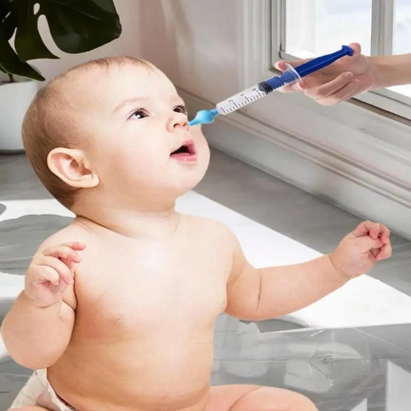 1/2 Uds tubo de aguja aspirador Nasal para bebé jeringa limpiador de nariz para bebé rinitis lavadora Nasal irrigador lavado de nariz de bebé para niños