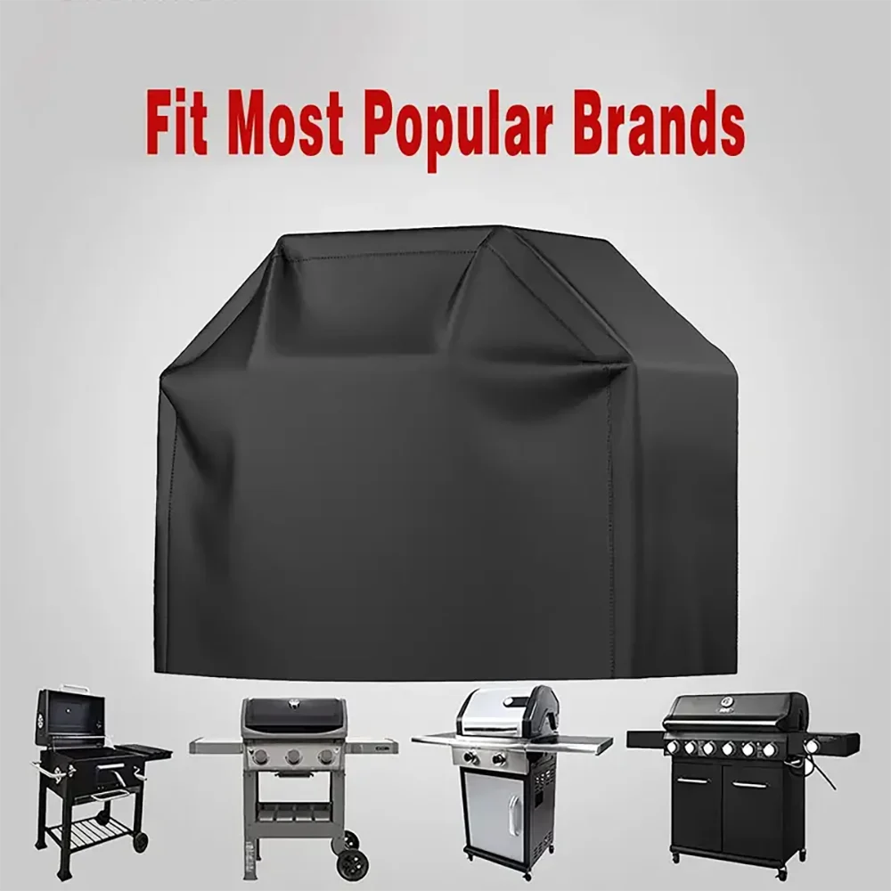 BBQ Cover Outdoor Dust Waterproof Weber Heavy Duty Grill Cover Rain Protective Outdoor Barbecue Cover Round