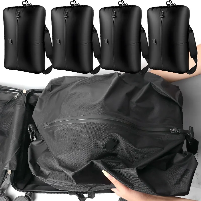 Nuevas bolsas reutilizables de compresión al vacío para viaje, bolsa ahorradora de espacio a prueba de polvo, bolsa de almacenamiento al vacío para equipaje, Maleta 2025