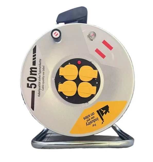 Hot Sale EU UK Cable Reel 30M 50M 1.5mm² Flame Retardant Universal Socket Extension