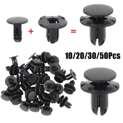 10pcs For Hyundai Retain Clips Length 14mm Nylon 14206-08250-B 1420608250B 86595-2T500 Heads Diameters 8mm Auto Fasteners Rivets