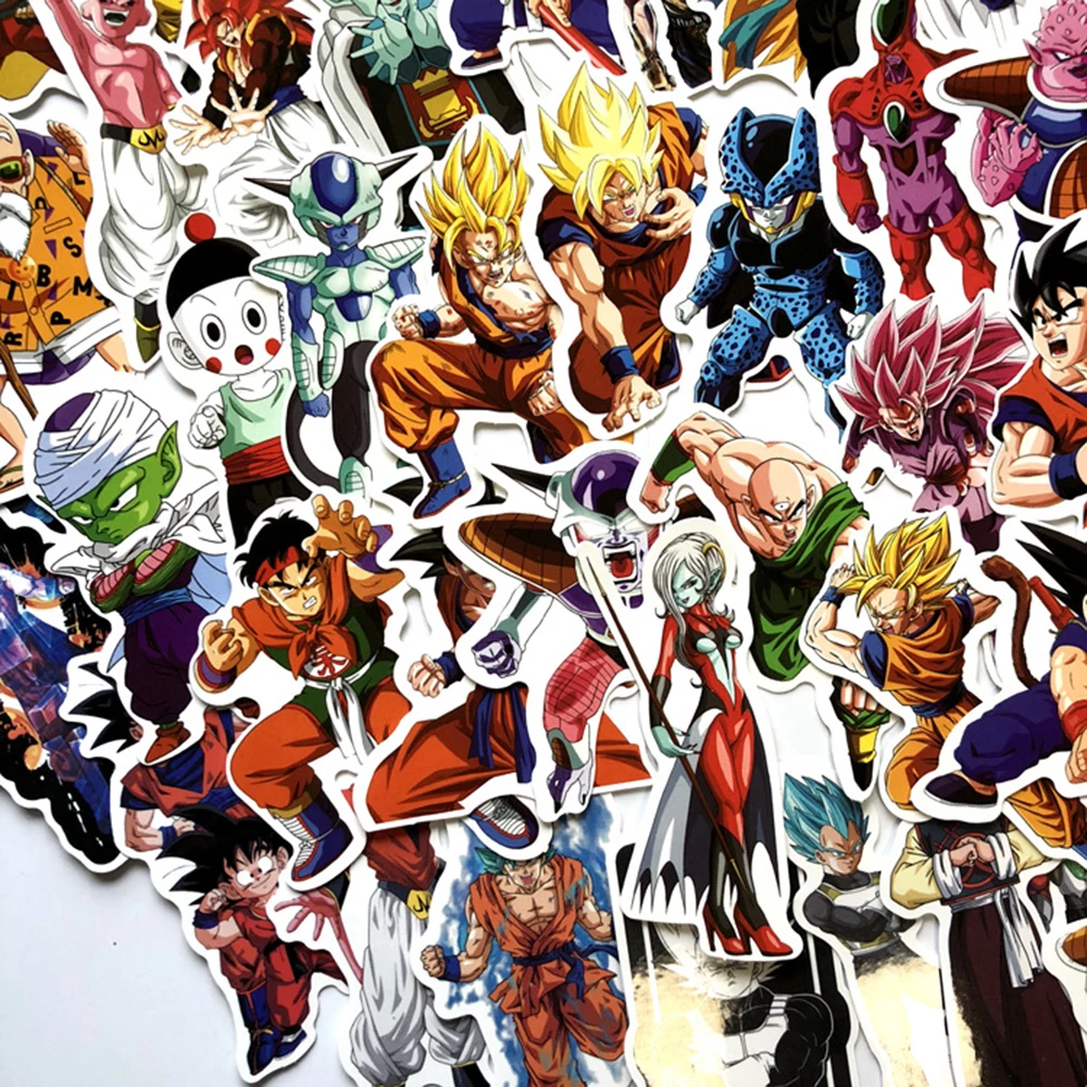 10/30/50/100PCS Anime Dragon Ball Son Goku Stickers Graffiti Kids Decal Toy DIY Skateboard Laptop Water Bottle Phone Fridge Gift