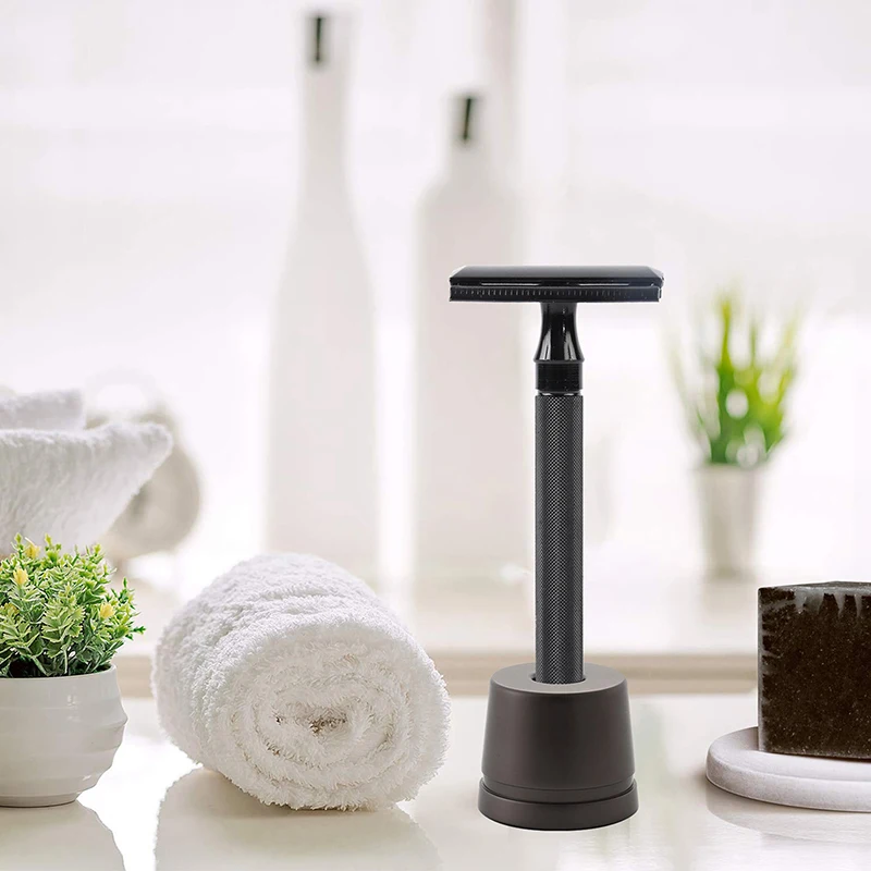 Double Edge Navalha de segurança para homens e mulheres, lâminas de metal reutilizáveis, lâmina única, 5pcs