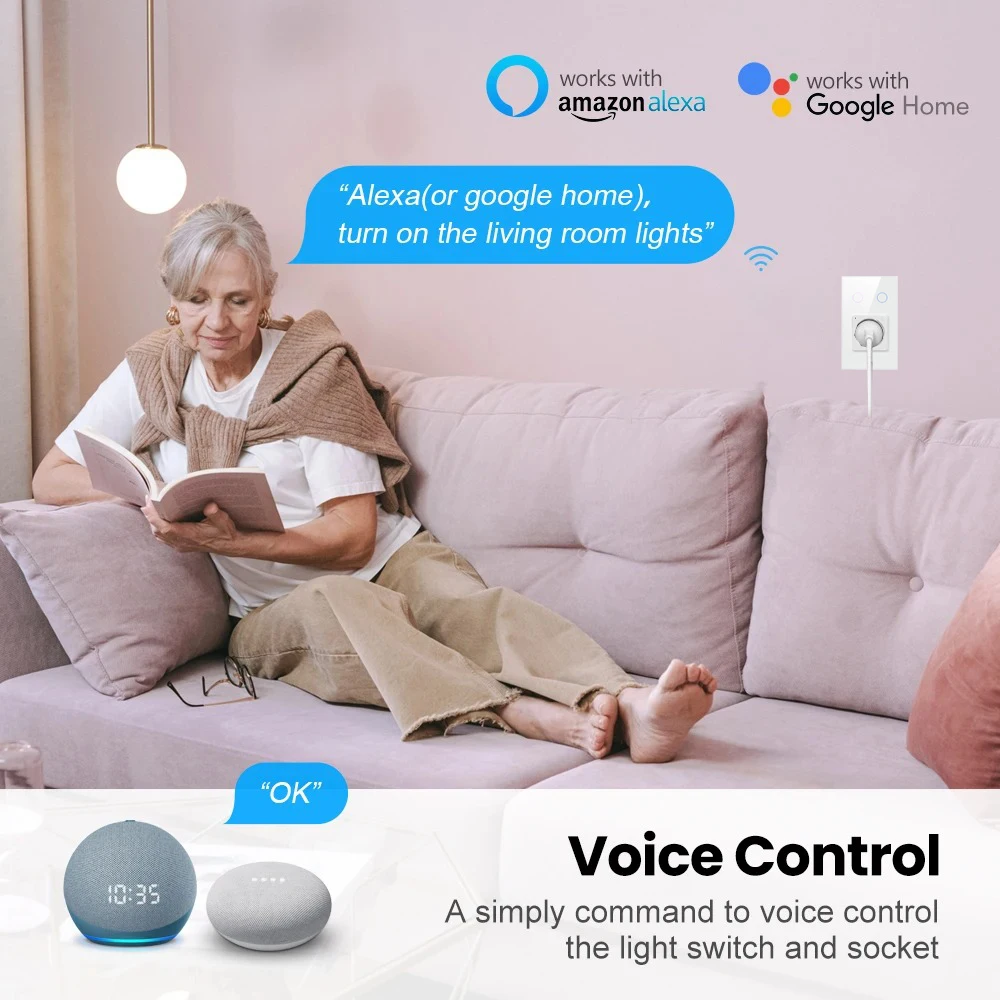 Melery ZigBee Smart Life Light Switch Push Button EU Wall Interruptor Inteligente Tuya App Remote by Alexa Google Home Assistant