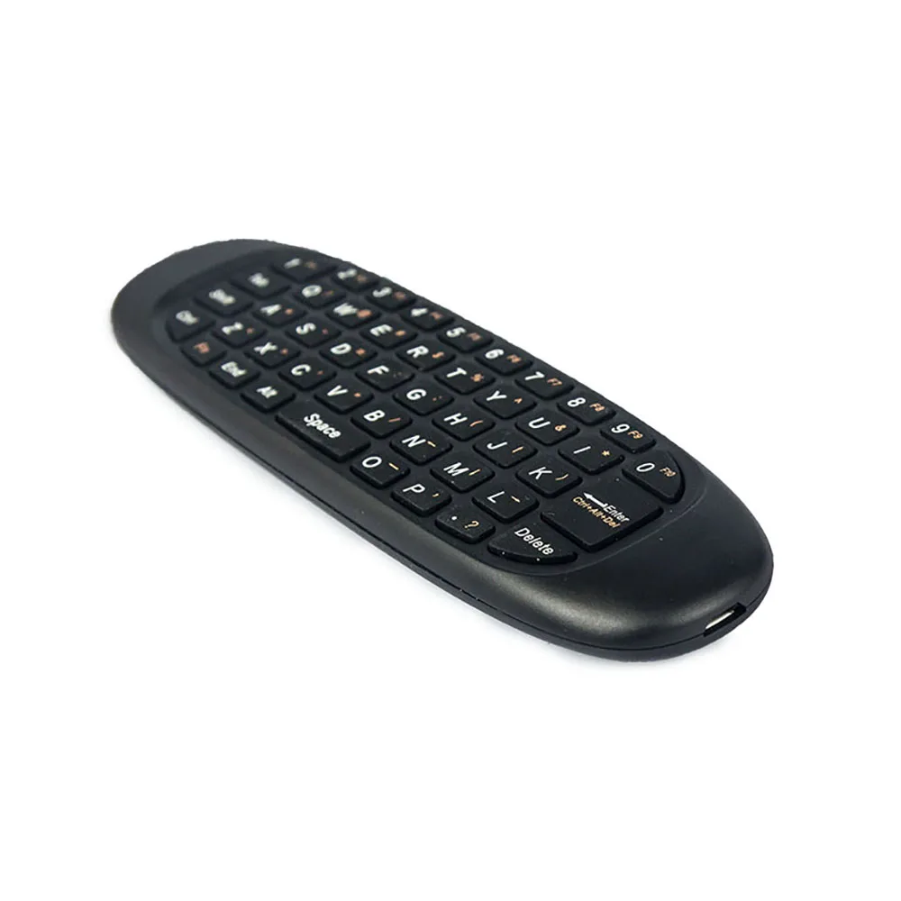 VONTAR  English VONTAR C120 air Mouse Rechargeable mini Wireless Keyboard for Android TV Box H96max X96max HK1 X88pro PC