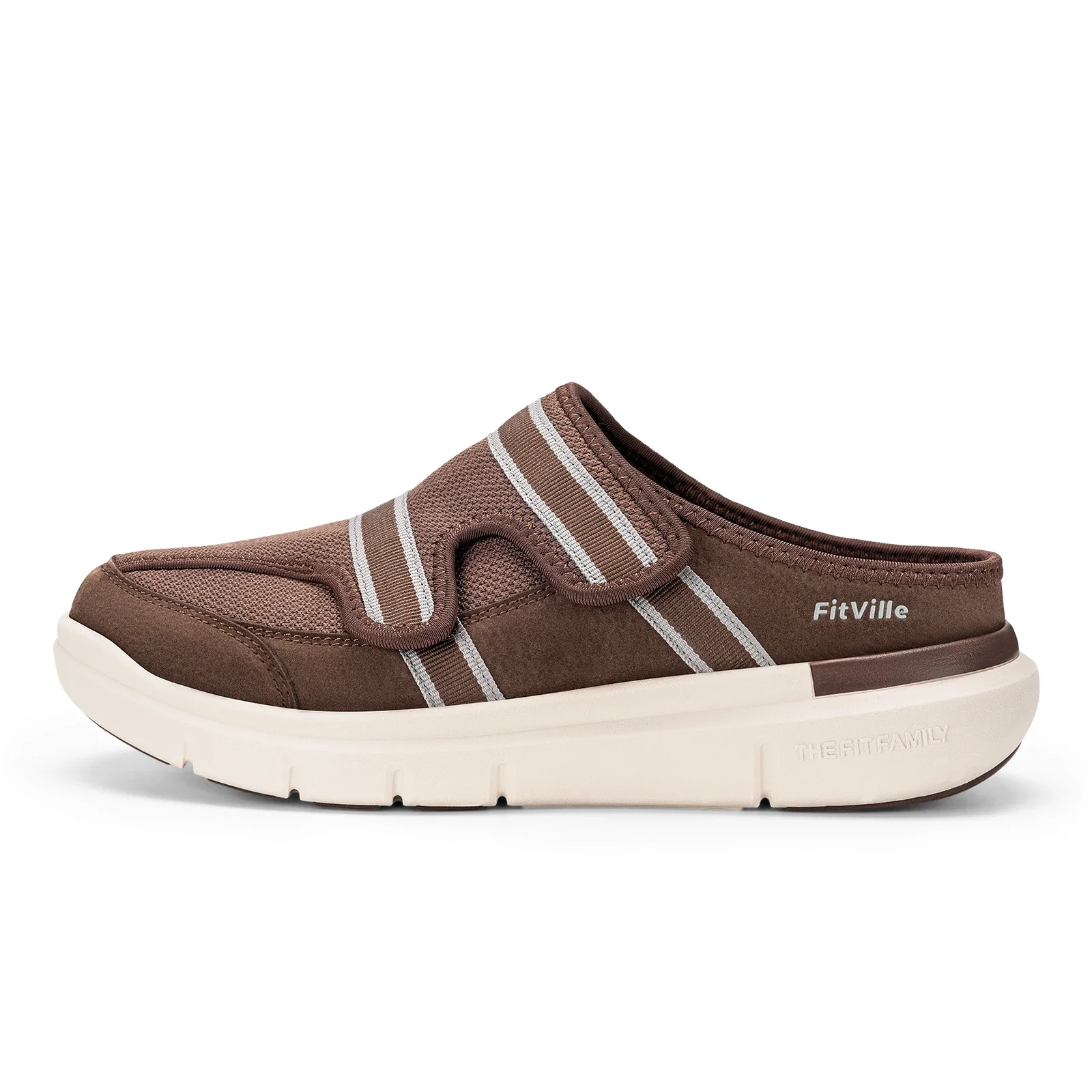 Fitville Herren-Diabetiker-Sandalen, Weiche Zehentrenner-Pantoffeln, Atmungsaktive Modische Walkingschuhe, Slip-On Clogs, Flip-Flops mit Fußgewölbestütze – Detail 7