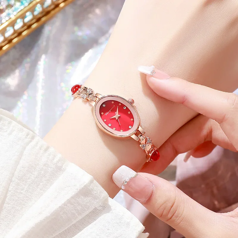 高級ラインストーンの女性の腕時計ファッションブレスレットバンドレディースクォーツ腕時計リロイ Mujer